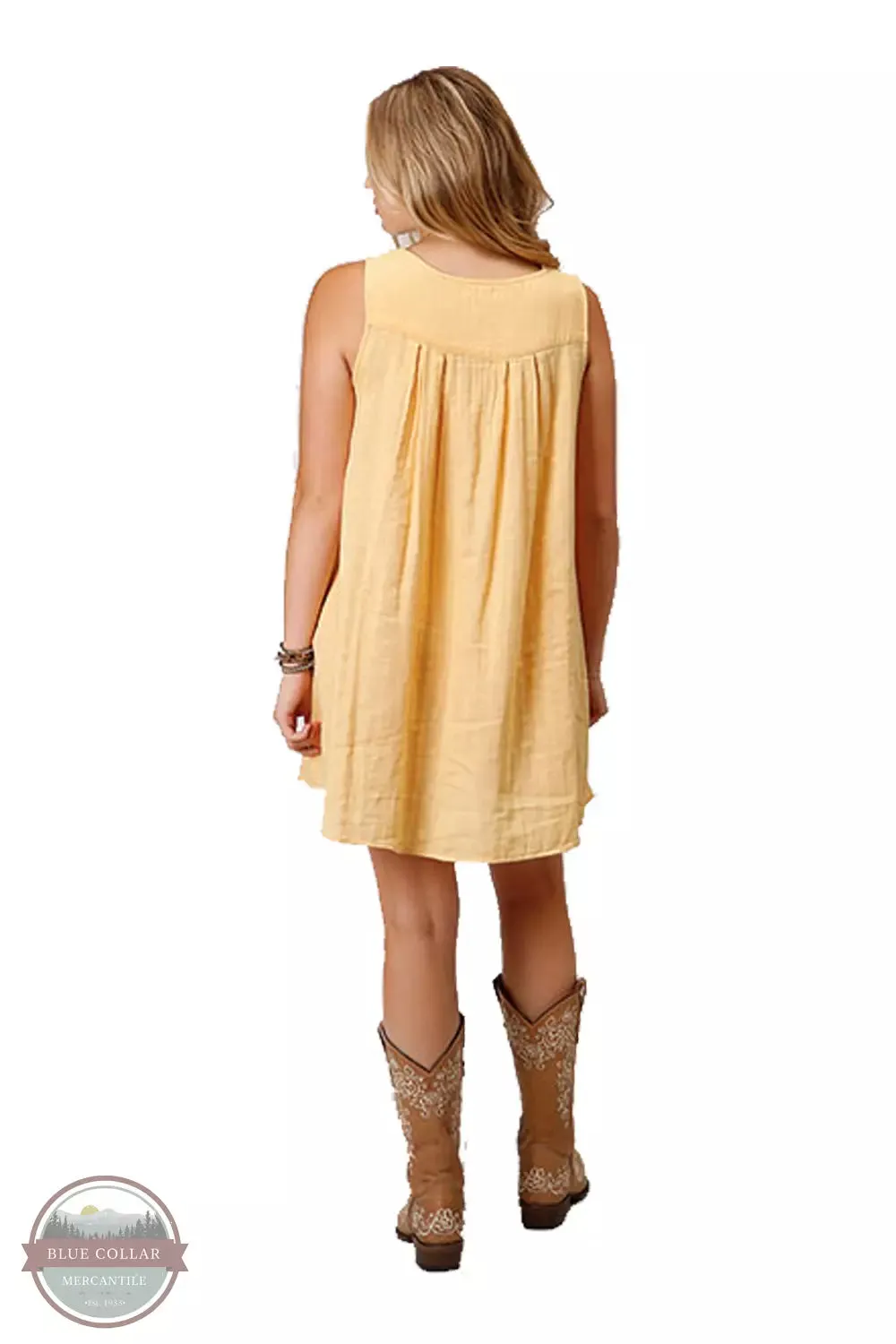 03-057-0592-0460 YE Cotton Sleeveless Dress