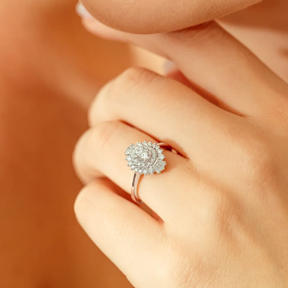 18ct White Gold .30ct Diamond Kira Ring