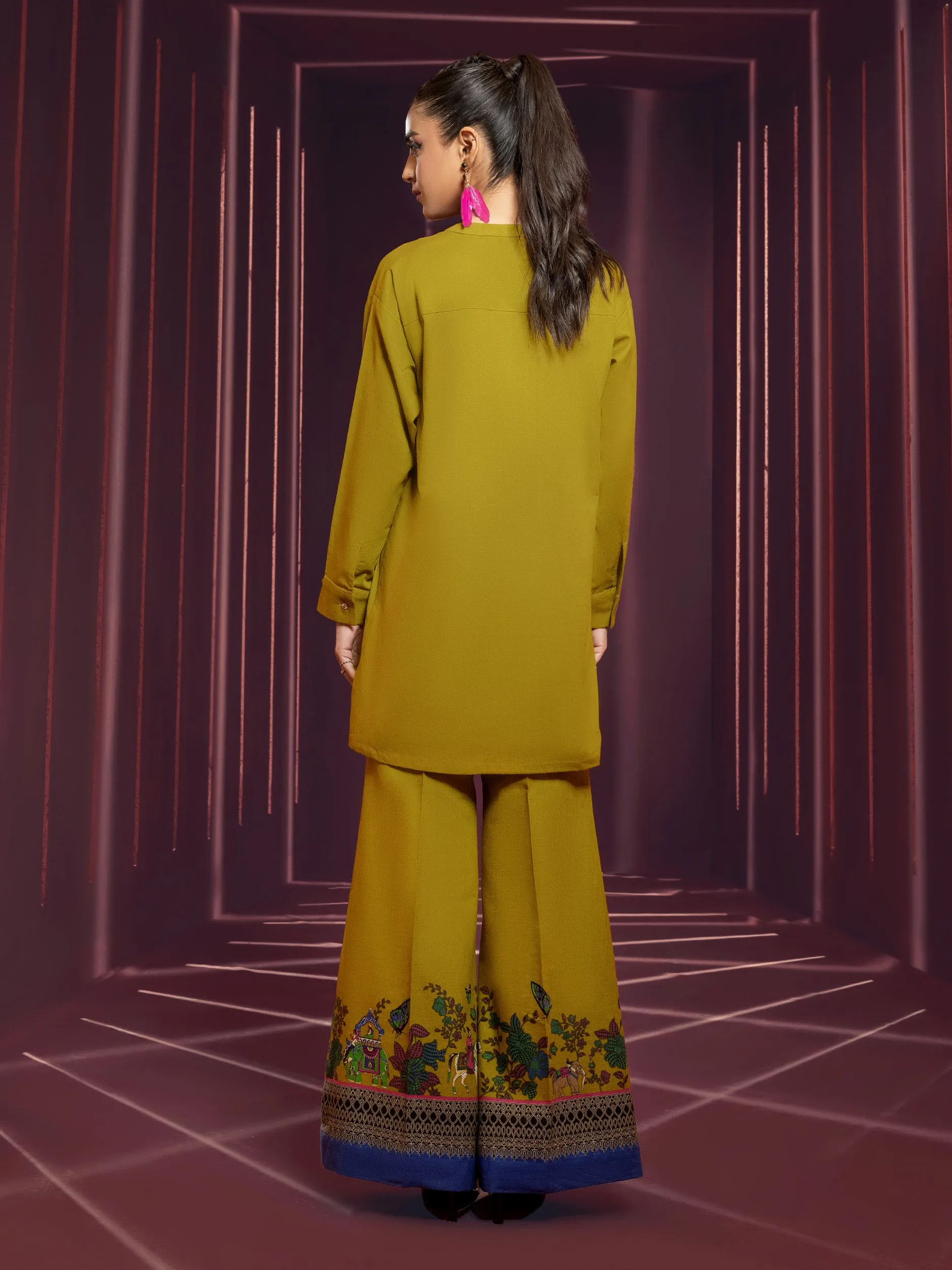 2 Piece Khaddar Suit-Printed(Unstitched)
