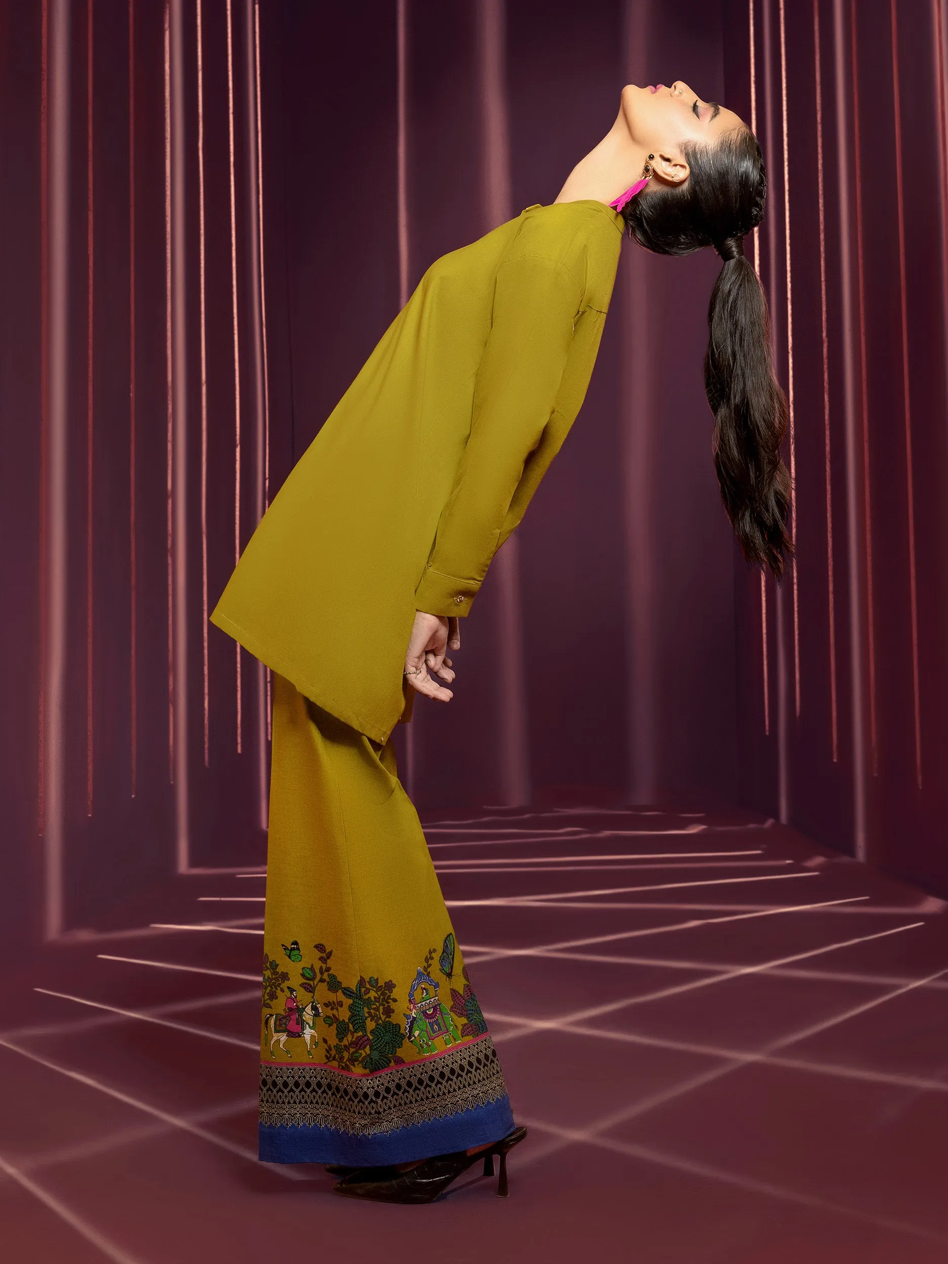 2 Piece Khaddar Suit-Printed(Unstitched)