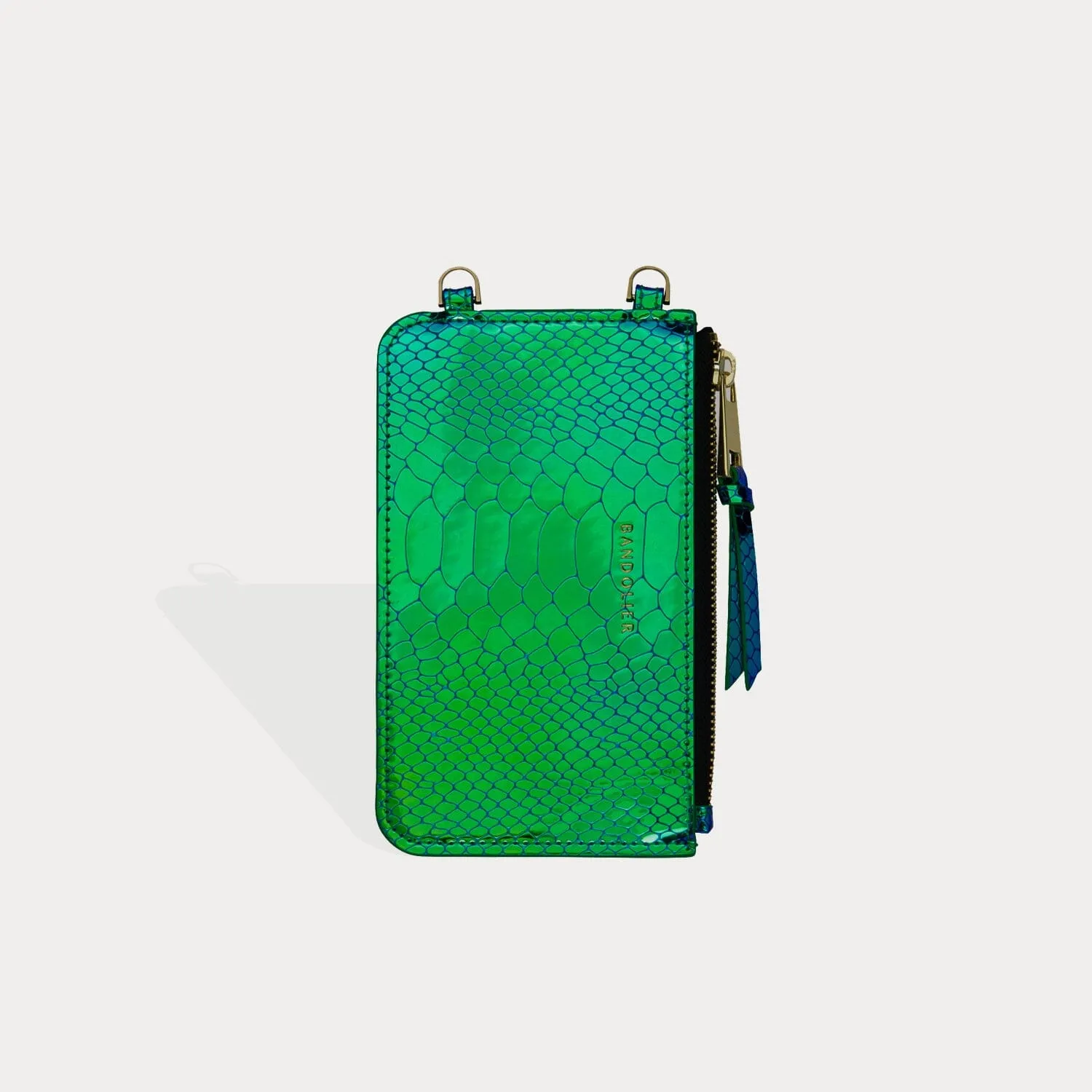 Ariel Classic Zip Pouch  - Iridescent Blue Green/Gold