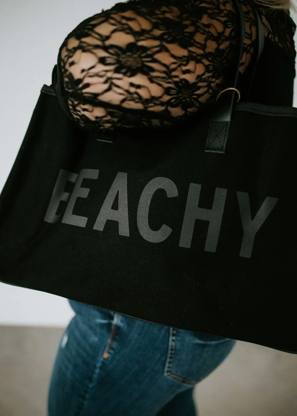 Beachy Canvas Tote Bag