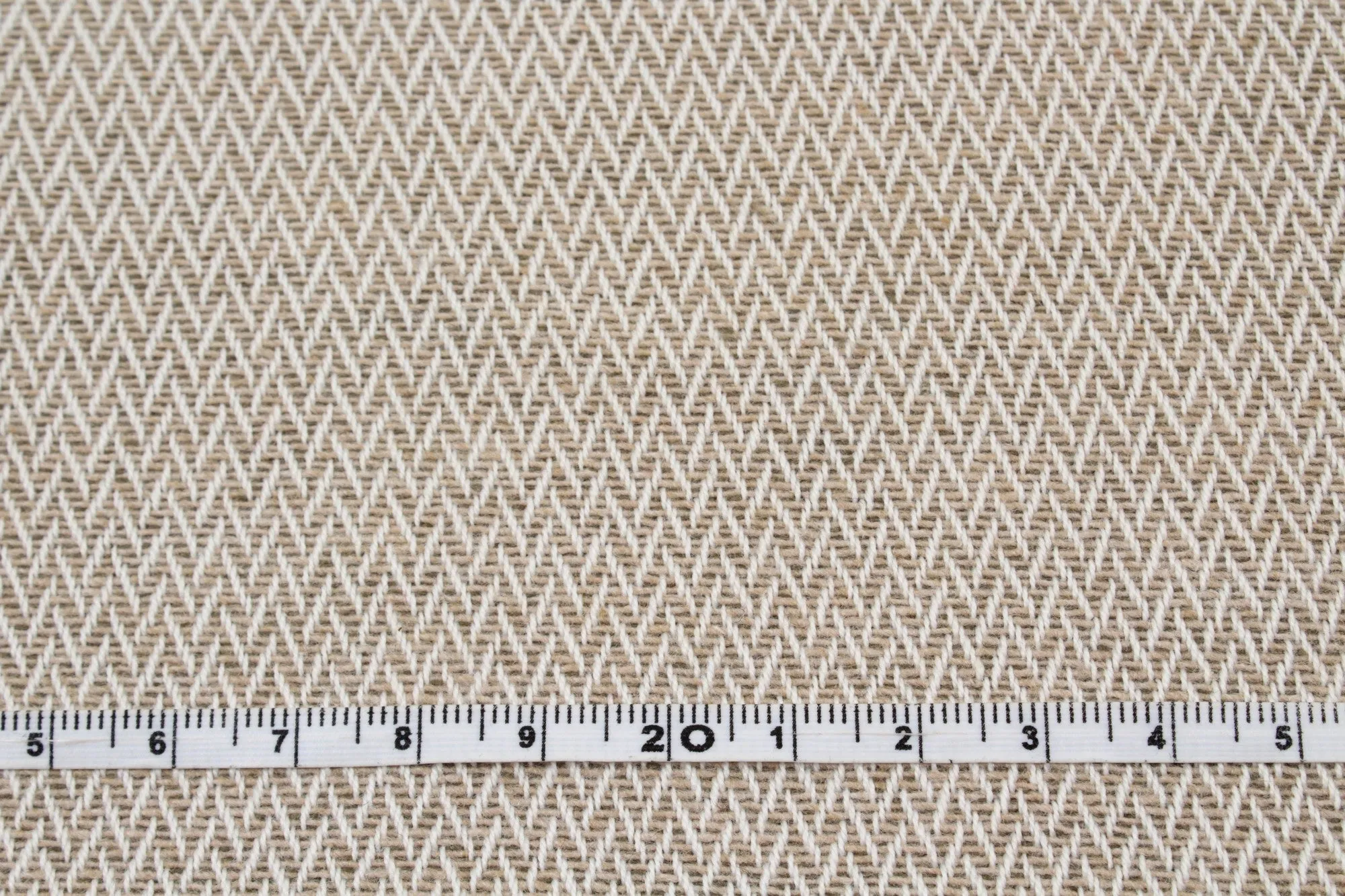 Cotton Blend Chevron Tweed