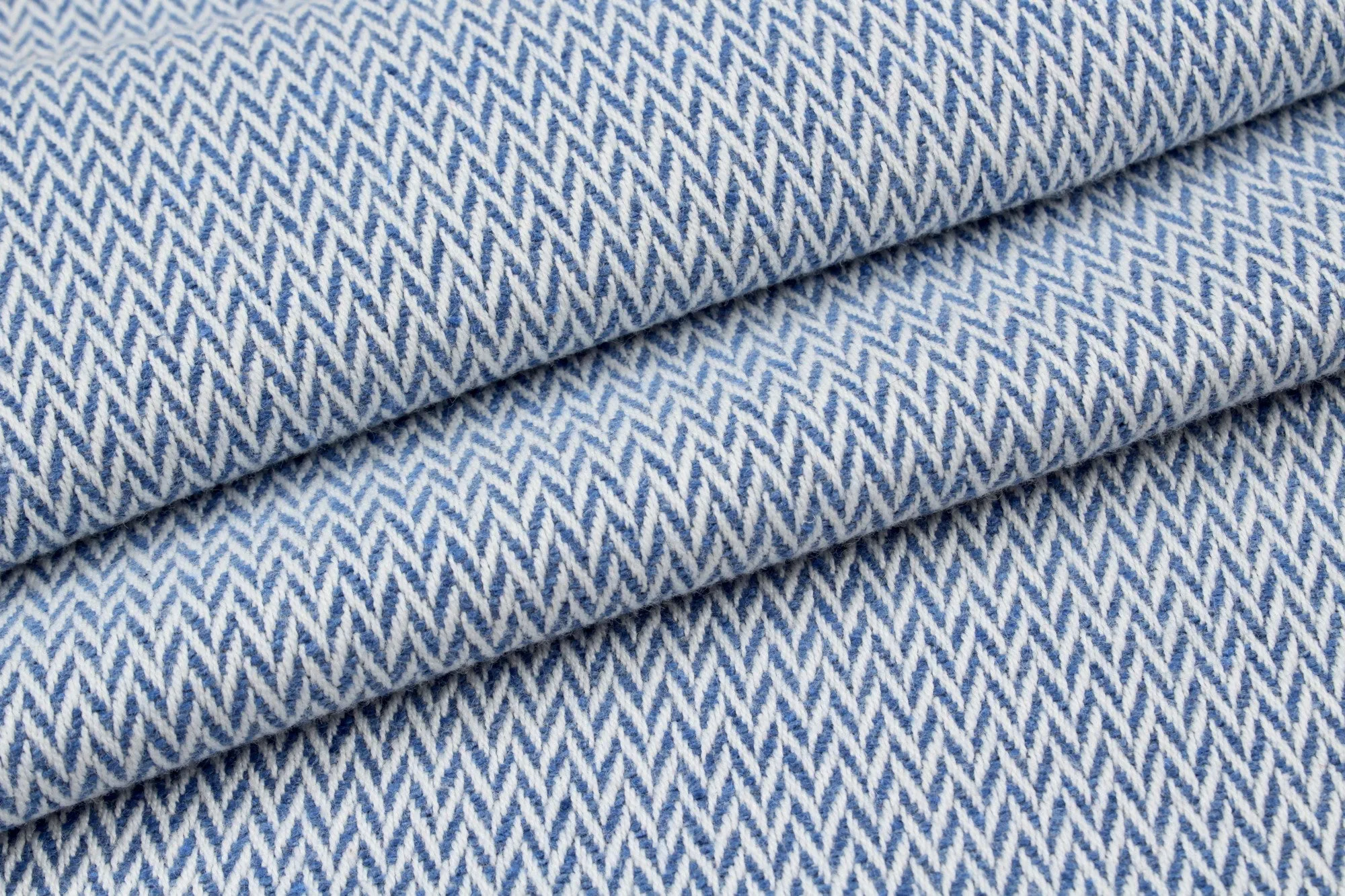 Cotton Blend Chevron Tweed