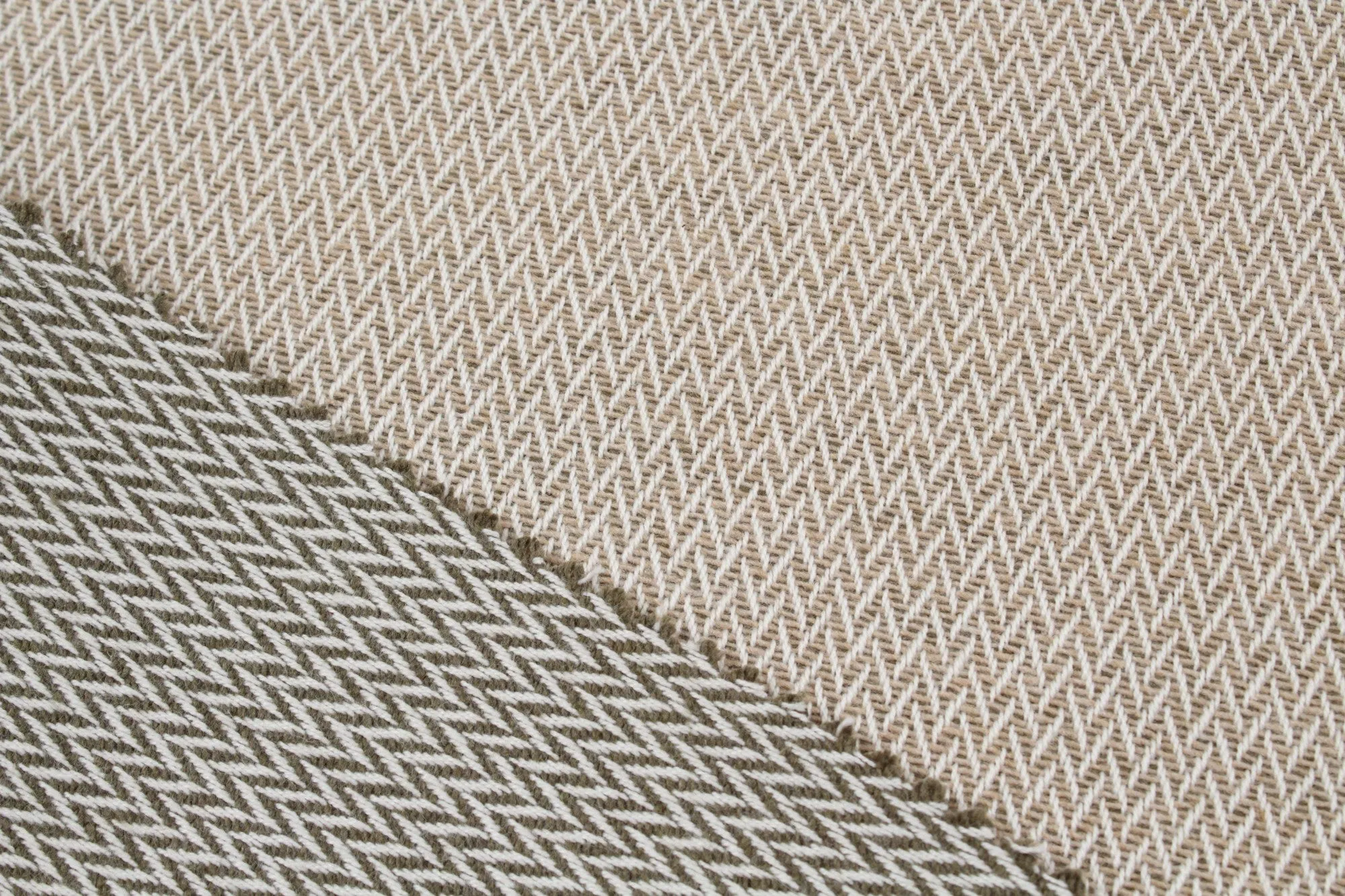 Cotton Blend Chevron Tweed