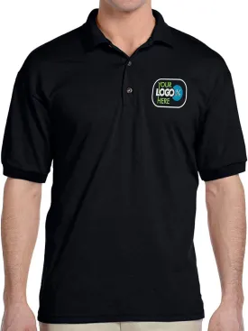 Custom Logo Embroidered Jersey Polo, Dry Blend Polo Shirt, Your Company Logo
