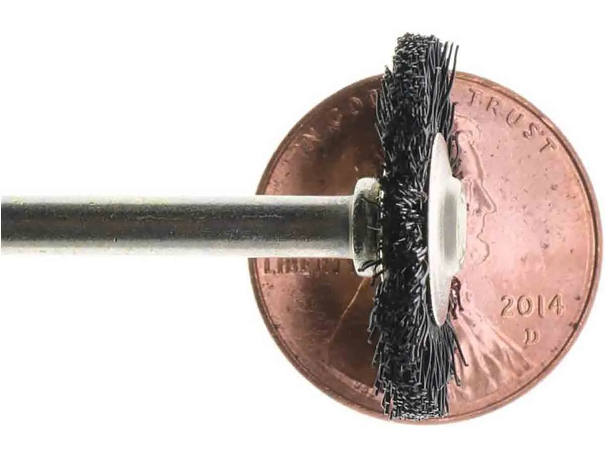 Dremel 403-02 Nylon Bristle 3/4 inch WHEEL Brush - 2pc