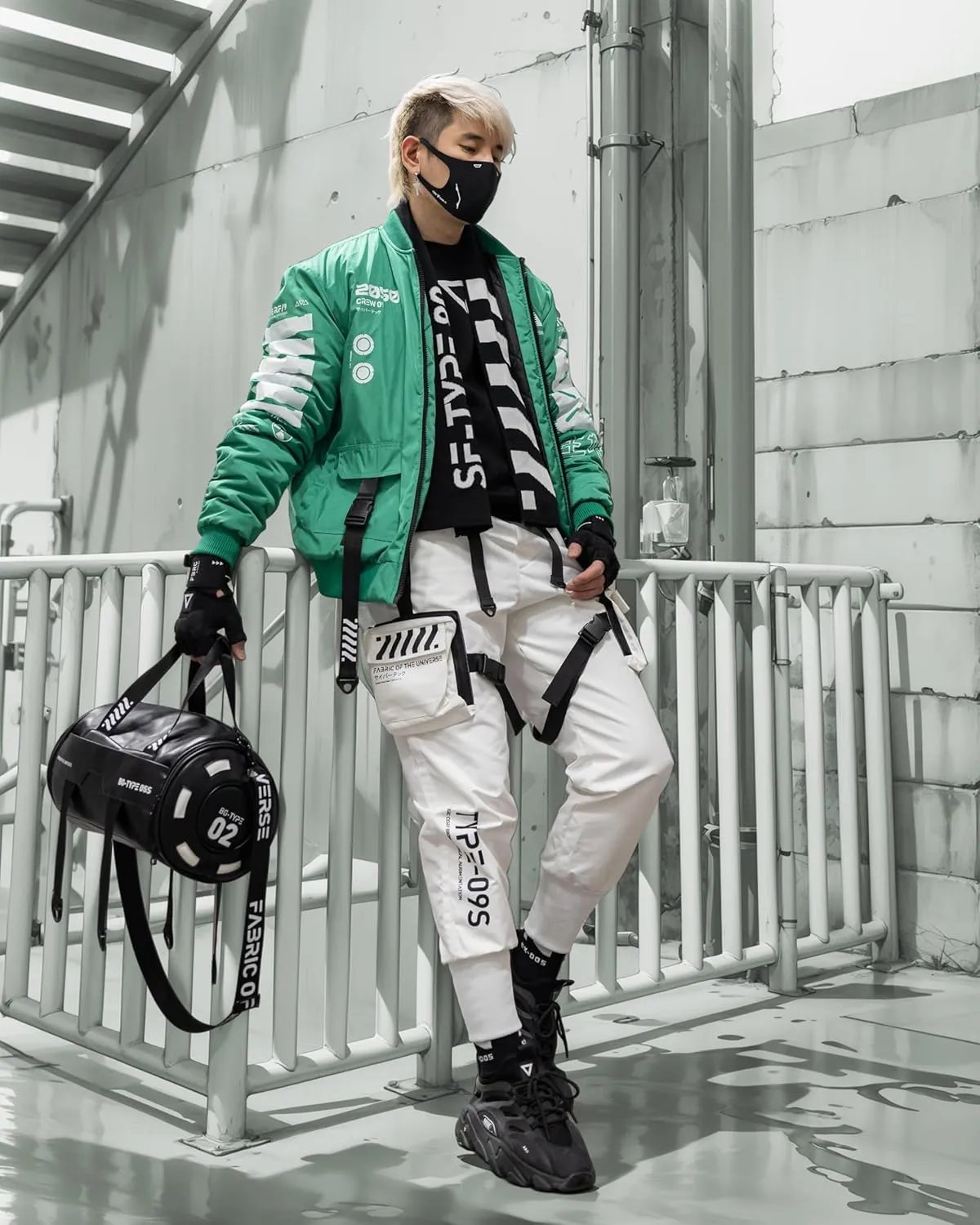 Fabric of the Universe Techwear Graphic Fashion Bomber Jacket