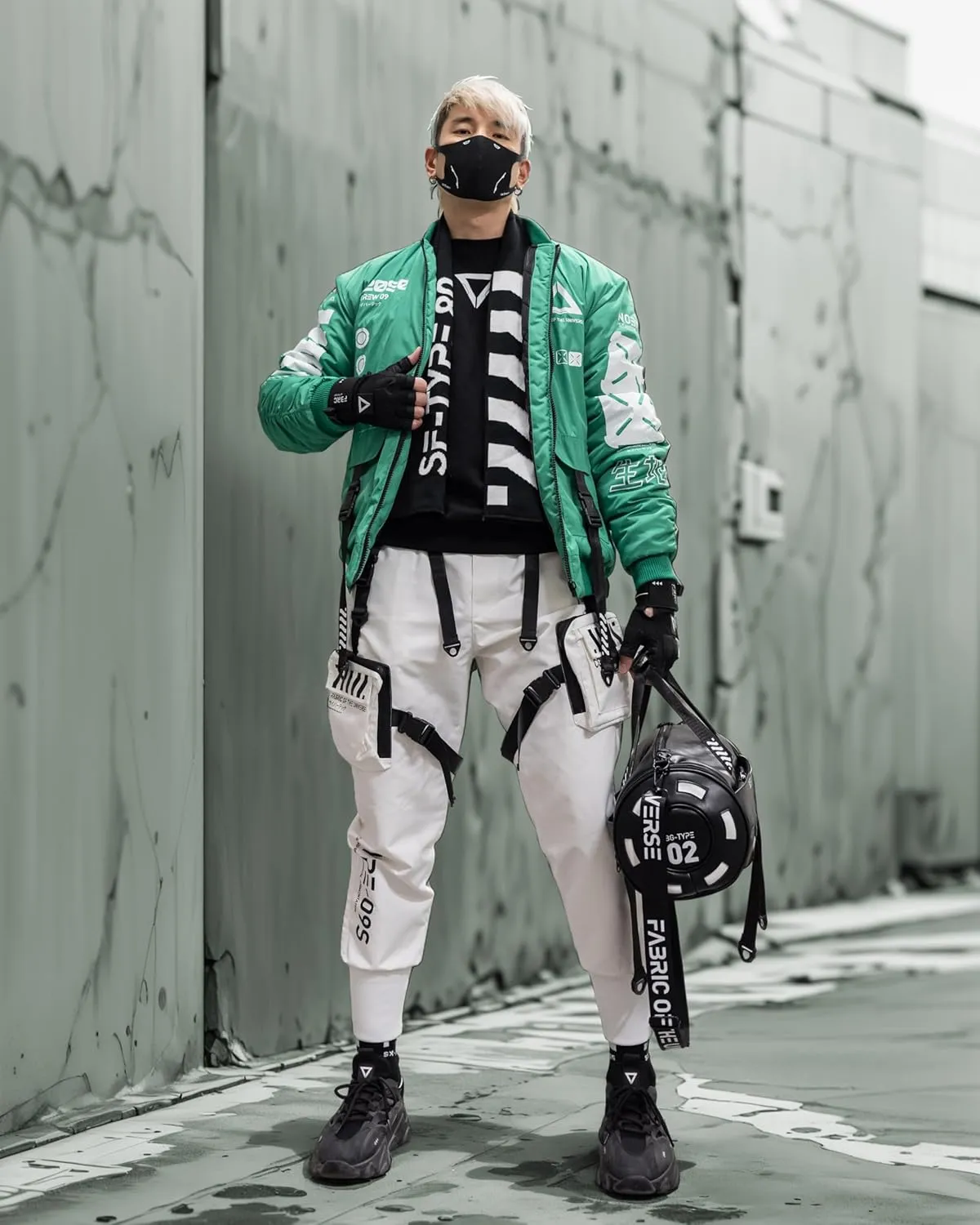 Fabric of the Universe Techwear Graphic Fashion Bomber Jacket