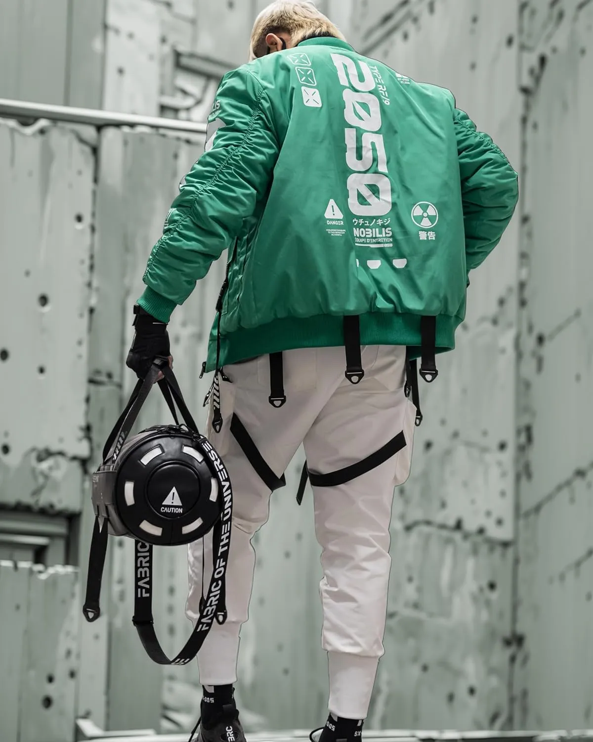 Fabric of the Universe Techwear Graphic Fashion Bomber Jacket