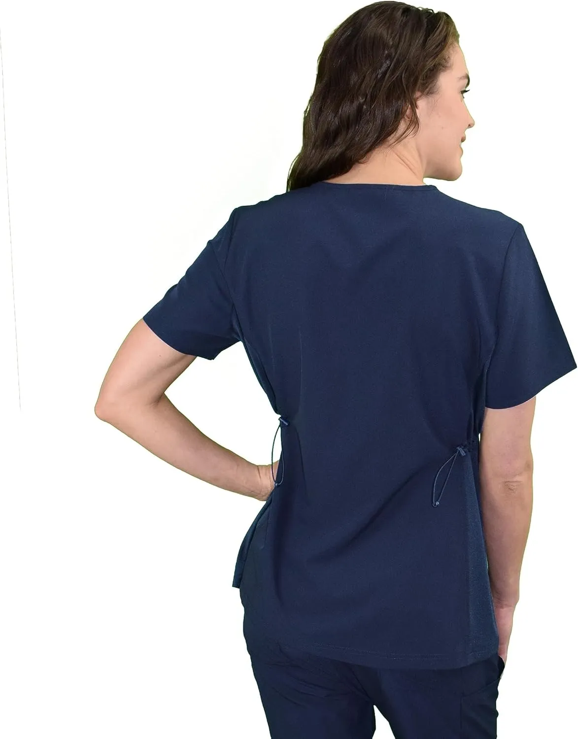 Green Town Scrubs for Women - Maternity V-Neck Scrub Top, 2 Pockets, Lightweight, Stretch Fabric, Easy Care