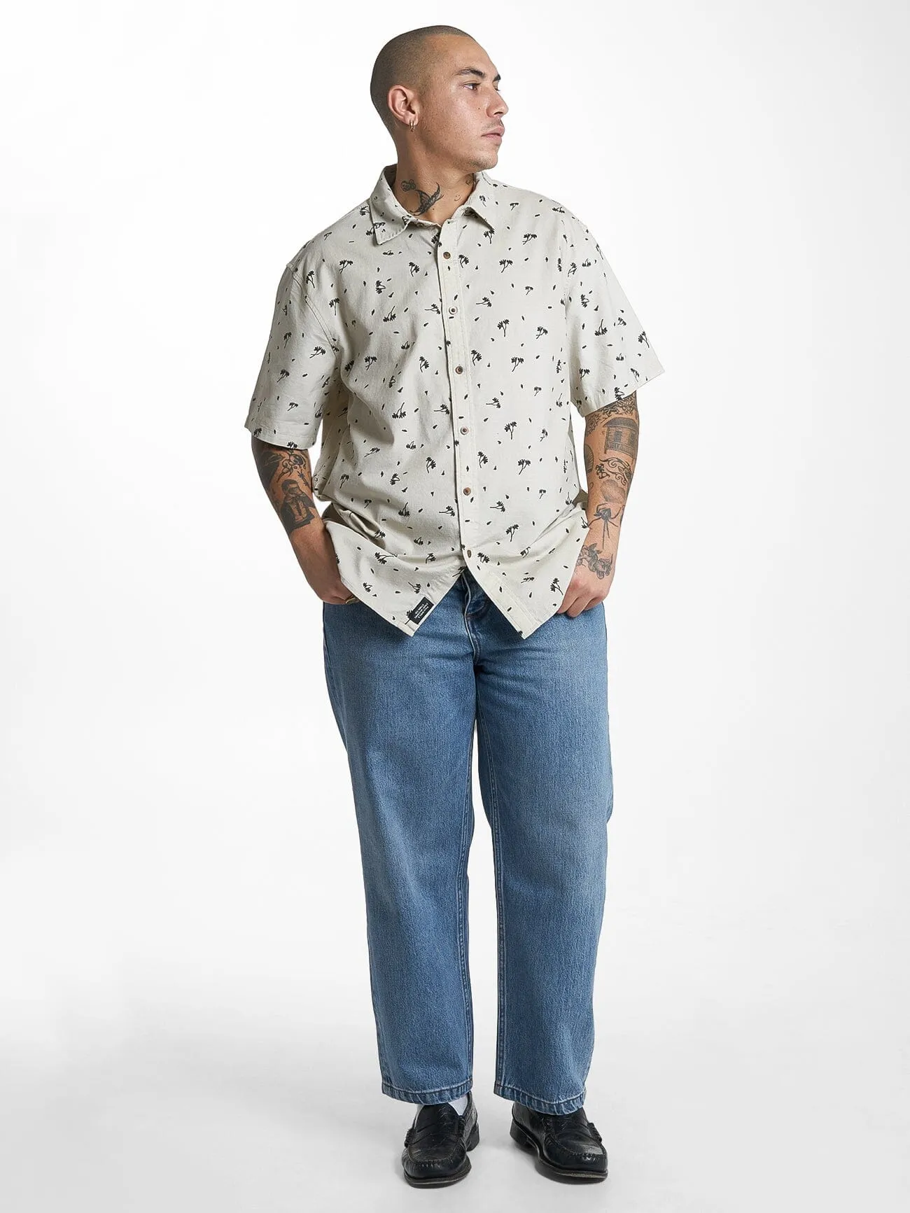 Hell Raised Short Sleeve Shirt - Oatmeal