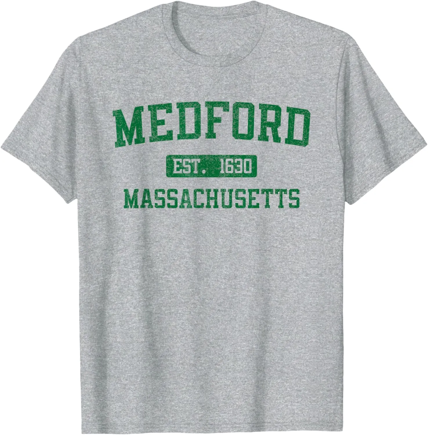 Medford Massachusetts Classic Varsity Style Block Letter T-Shirt