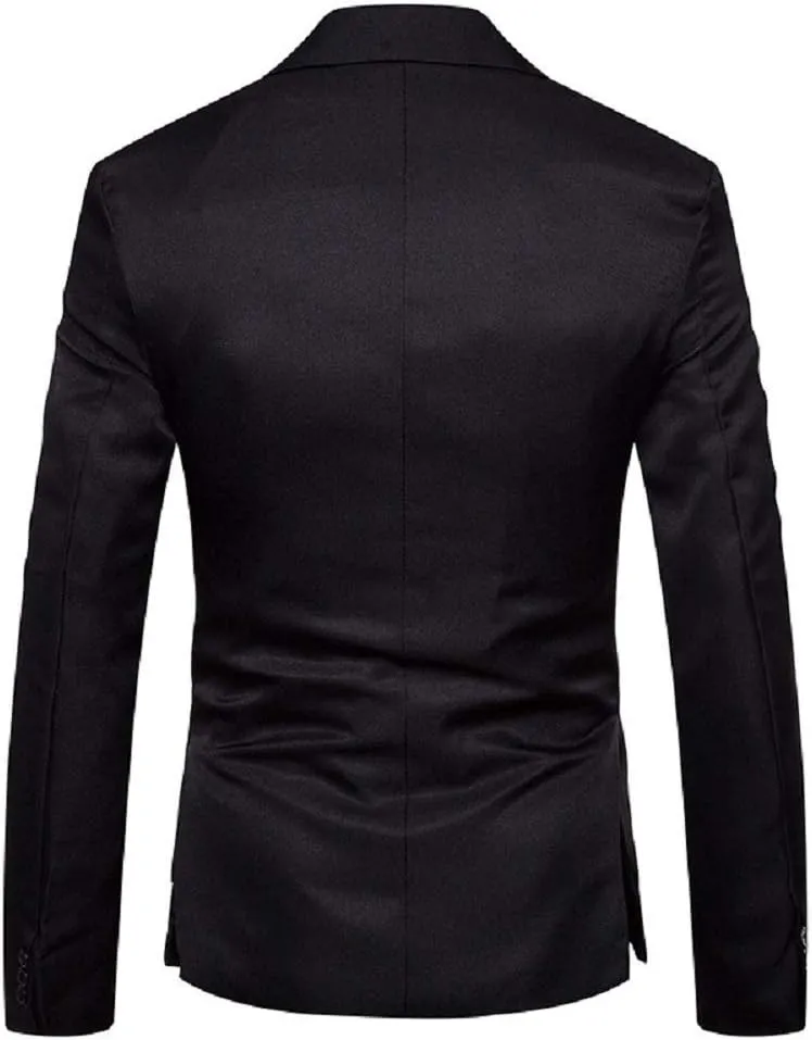Men's Blazer Lightweight Casual Solid One Button Slim Fit Sport Coat