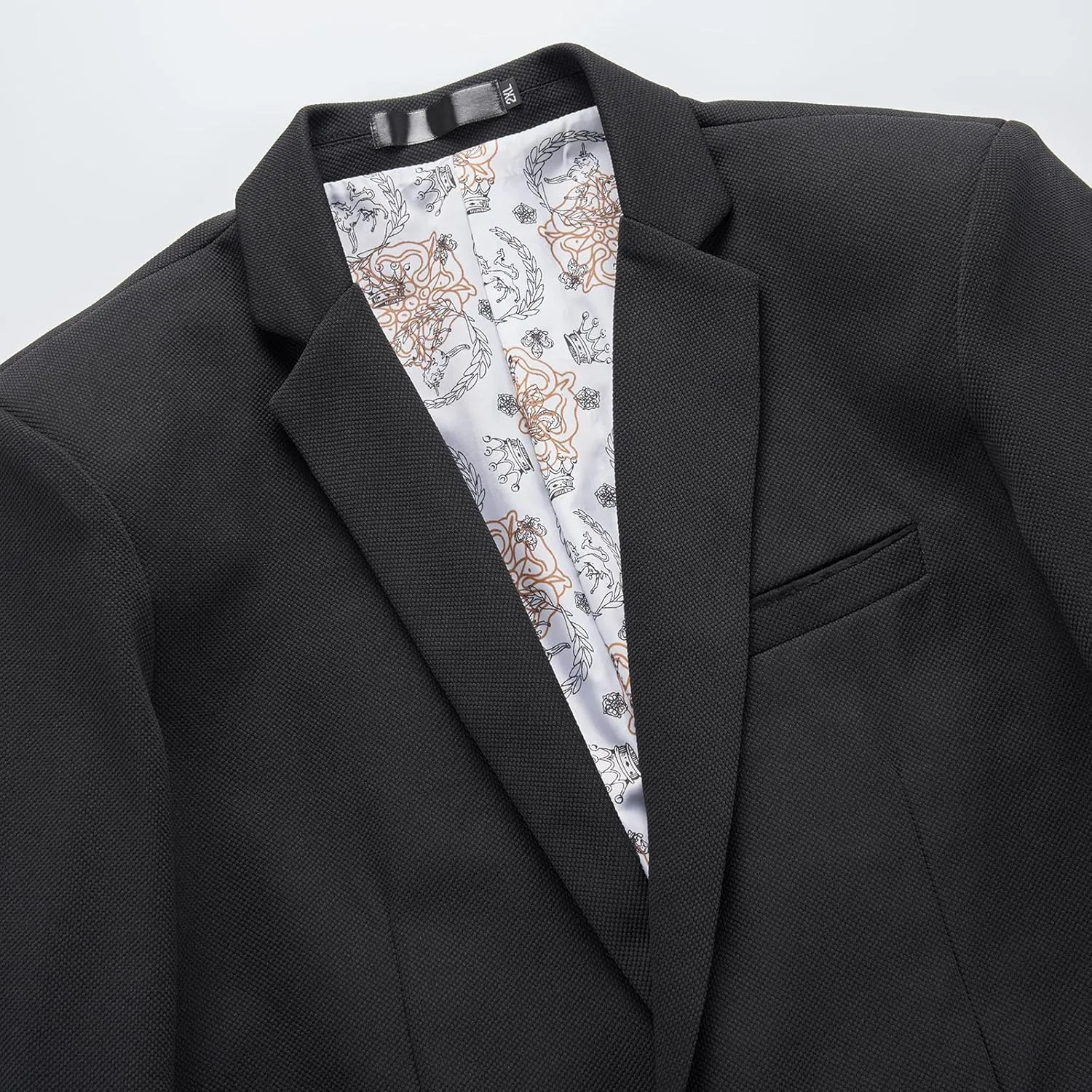 Men's Blazer Lightweight Casual Solid One Button Slim Fit Sport Coat