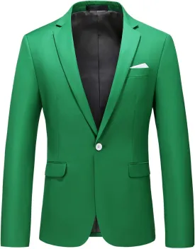 Mens Blazer Slim Fit Sport Coats 26 Colors Suit Jacket for Daily Business and Prom Party