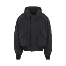 Over-Fit Down Blouson Jumper in Grey