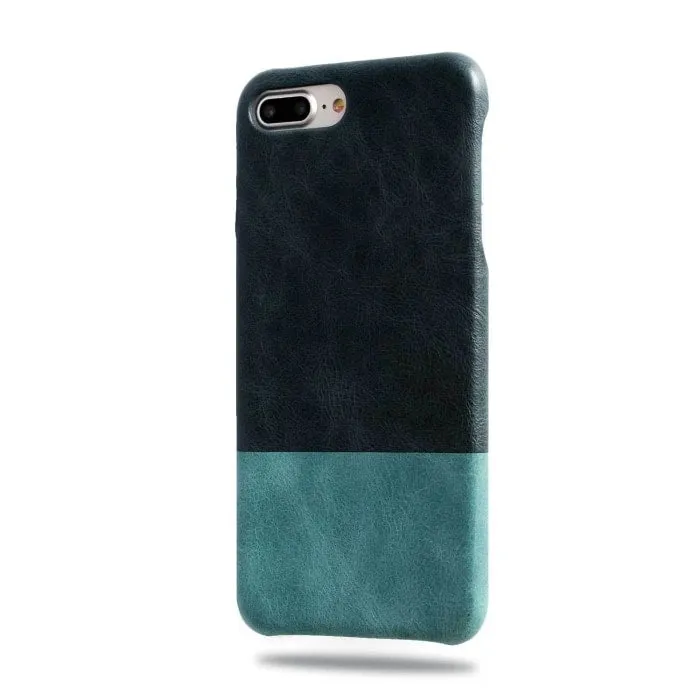 Peacock Blue & Ocean Blue iPhone 8 Plus / iPhone 7 Plus Leather Case
