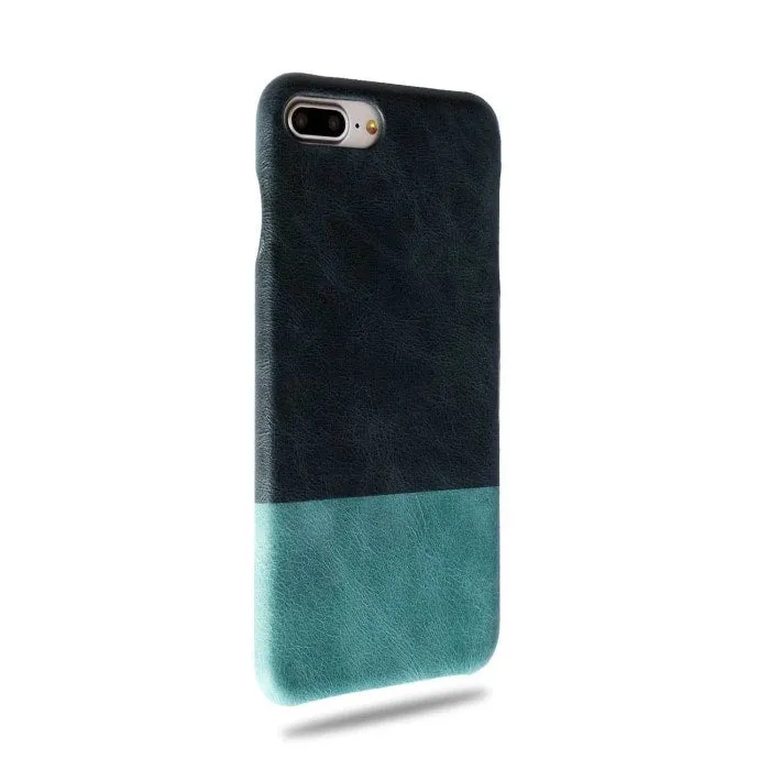 Peacock Blue & Ocean Blue iPhone 8 Plus / iPhone 7 Plus Leather Case